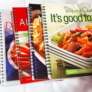 6 Like New Pampered Chef Cookbooks